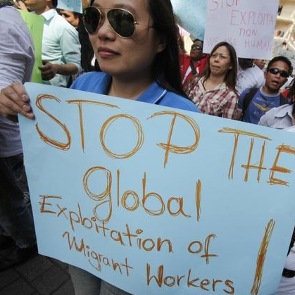Protest in Lebanon for migrant workers rights, 2011