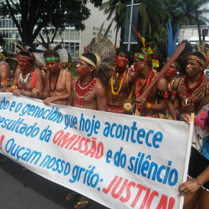 Indigenous people protest, Brazil 2016