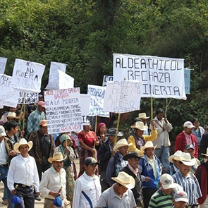 Anti-mining protest in Huehuetenango, 2014